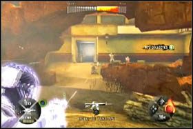 Po zakończonym starciu, z oddalonego budynku wybiegnie kilku wrogów - załatw ich nim opuszczą budynek - [Opis przejścia - Etap 3] cz. 2 - Army of Two: The 40th Day - poradnik do gry