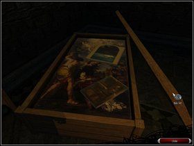 Teraz kliknij na dowolny z trzech obrazów na sztalugach, a Max schowa je do skrzyni - Akt 17 | Opis przejścia Memento Mori - Memento Mori - poradnik do gry