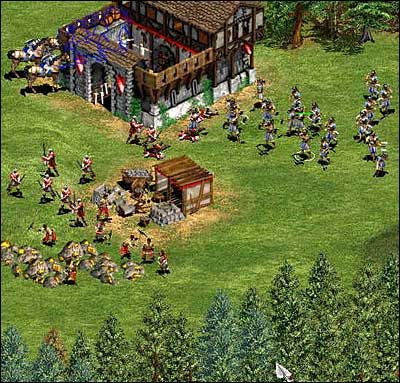 A skoro już jesteśmy przy naszych specjalnych jednostkach, to wypada wspomnieć o budowaniu zamków - Frankowie | Frakcje w Age of Empires II The Age of the Kings - Age of Empires II: The Age of the Kings - poradnik do gry