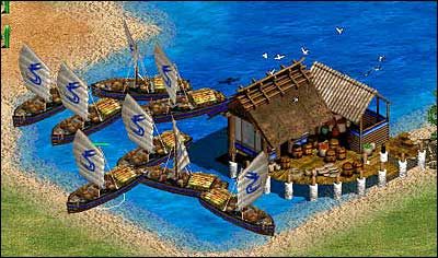 Doskonale nadają się do zatapiania całych armad wroga, wtedy nasze Galeony mogą spokojnie przejść do obstrzału Portów czy też innych budynków nieprzyjaciela - Chińczycy | Frakcje w Age of Empires II The Age of the Kings - Age of Empires II: The Age of the Kings - poradnik do gry