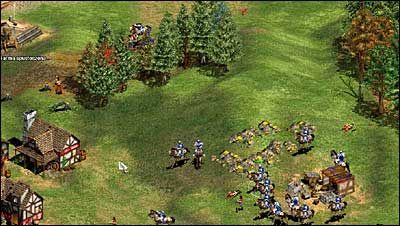 Podobnie jak we opisanym wcześniej rushu skupiamy się na wybiciu pracujących wieśniaków (powinno być to bardzo łatwe, albowiem lekka kawaleria jest niesamowicie szybka), unikamy starć z większymi grupami obrońców - Strategie gry - Age of Empires II: The Age of the Kings - poradnik do gry