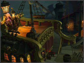 Wejdź na pokład i zbadaj skrzynię na lewo od sieci - wyjmiesz z niej polana - Rozdział 2 | Opis przejścia | Ghost Pirates of Vooju Island - Ghost Pirates of Vooju Island - poradnik do gry