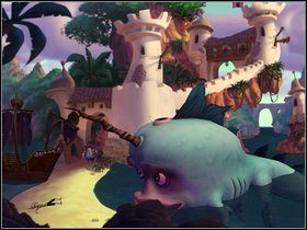 W brzuchu obejrzyj wszystkie możliwe miejsca: trzy beczki z szampanem , zablokowane drzwi, przyprawy , beczułki koło nich - Rozdział 4 | Opis przejścia | Ghost Pirates of Vooju Island - Ghost Pirates of Vooju Island - poradnik do gry