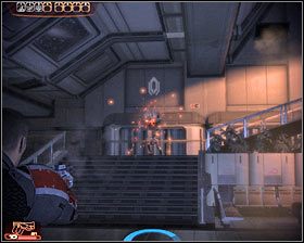 Obróć się w prawo i zbliż się do zaznaczonej przez grę przeszkody - Mass Effect 2: Stacja badawcza Lazarus - opis przejścia, solucja - Mass Effect 2 - poradnik do gry