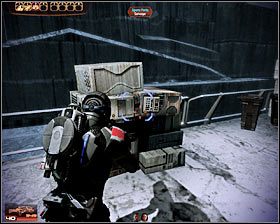 Zbliż się do wyjścia z tego budynku, gdzie zaatakowany zostaniesz przez nową grupę mechów - Mass Effect 2: Pochód Wolności - opis przejścia, solucja - Mass Effect 2 - poradnik do gry