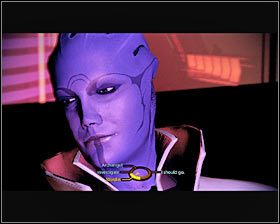 Po znalezieniu się w samym środku klubu skorzystaj ze schodów w celu przedostania się na wyższy balkonik - Mass Effect 2: Omega, Aria TLoak - opis przejścia, solucja - Mass Effect 2 - poradnik do gry