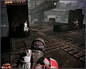 Możesz iść dalej, zabierając po drodze jednemu z zabitych wcześniej żołnierzy 2000 kredytów - Mass Effect 2: Akta, Przywódca - opis przejścia, solucja - Mass Effect 2 - poradnik do gry