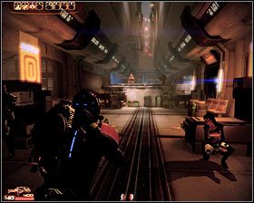 Po zakończeniu rozmowy zostaniesz automatycznie przeniesiony do strefy [Omega - Slumsy ] - Mass Effect 2: Akta, Profesor - opis przejścia, solucja - Mass Effect 2 - poradnik do gry