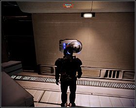 W okolicy znajdują się kolejne zamknięte drzwi prowadzące do jednego z apartamentów - Mass Effect 2: Akta, Profesor - opis przejścia, solucja - Mass Effect 2 - poradnik do gry