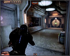 Idź dalej, kierując się w stronę przejścia oznaczonego jako AUXERA - Mass Effect 2: Akta, Profesor - opis przejścia, solucja - Mass Effect 2 - poradnik do gry