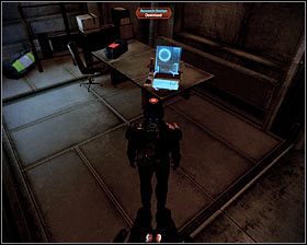 Po dotarciu do rozwidlenia najpierw radzę dokładnie zbadać lewe pomieszczenie magazynowe - Mass Effect 2: Akta, Profesor - opis przejścia, solucja - Mass Effect 2 - poradnik do gry