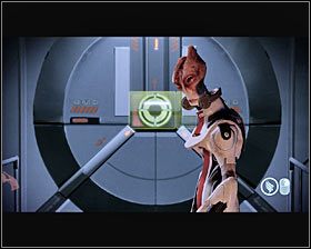 Teraz musisz obejść całą tę halę w celu dotarcia do drugiego pomieszczenia kontrolnego (pierwszy screen) - Mass Effect 2: Akta, Profesor - opis przejścia, solucja - Mass Effect 2 - poradnik do gry