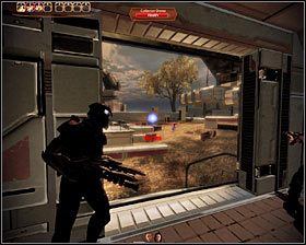 Przystąpisz teraz do pierwszej spośród wielu walk ze Zwiastunem , czyli Zbieraczem osobiście kontrolowanym przez przywódcę tej rasy - Mass Effect 2: Horyzont - opis przejścia, solucja - Mass Effect 2 - poradnik do gry