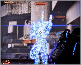 W przeciwieństwie do toczonych wcześniej walk tym razem nie będziesz mógł przez cały czas bronić się w jednym miejscu, a to dlatego, że gethy będą się regularnie odradzały - Mass Effect 2: Akta, Tali - opis przejścia, solucja - Mass Effect 2 - poradnik do gry