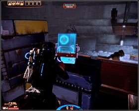 Po wyjściu z magazynu skręć w lewo i wstępnie oczyść pokazaną na pierwszym screenie lokację - Mass Effect 2: Akta, Tali - opis przejścia, solucja - Mass Effect 2 - poradnik do gry