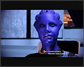 Możesz już udać się do lokalnej siedziby policji i porozmawiać ze znajdującą się w pokazanym na pierwszym screenie Samarą , dzieląc się z nią pozyskanymi informacjami - Mass Effect 2: Akta, Egzekutorka - opis przejścia, solucja - Mass Effect 2 - poradnik do gry