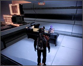 W trakcie rozmowy musisz zapytać się Liarę o lokalizację Thanea (zabójcy), a dowiesz się, że musisz w tej sprawie porozmawiać z Seryną, którą odnajdziesz w sekcji transportu i ładowania strefy [Illium - Nos Astra] - Mass Effect 2: Akta, Zabójca - opis przejścia, solucja - Mass Effect 2 - poradnik do gry