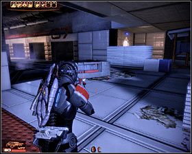 Zauważ, że możesz się tu zajmować niszczeniem skrzyń, dzięki czemu wrogowie potracą ewentualne zasłony - Mass Effect 2: Akta, Zabójca - opis przejścia, solucja - Mass Effect 2 - poradnik do gry