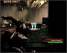 Uważaj na dość liczną grupkę standardowych Zbieraczy , którzy stacjonują za rogiem (pierwszy screen) - Mass Effect 2: Baza Zbieraczy, Infiltracja - opis przejścia, solucja - Mass Effect 2 - poradnik do gry