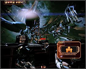 Ponownie wybierz z inwentarza ciężką broń i wykorzystaj okazję do zniszczenia dwóch pozostałych tub - Mass Effect 2: Powstrzymaj Zbieraczy - FINAŁ (etap 2) - opis przejścia, solucja - Mass Effect 2 - poradnik do gry