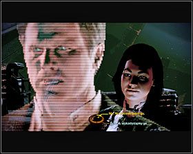 Możesz teraz obejrzeć krótką cut-scenkę, po czym zostaniesz uraczony rozmową z Człowiekiem Iluzją - Mass Effect 2: Powstrzymaj Zbieraczy - FINAŁ (etap 2) - opis przejścia, solucja - Mass Effect 2 - poradnik do gry