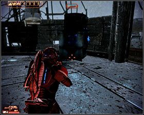 Możesz już kierować się w stronę obszaru oznaczonego kolorem czerwonym - Mass Effect 2: MSV Estevanico - opis przejścia, solucja - Mass Effect 2 - poradnik do gry