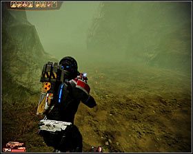 Już wkrótce dotrzesz do trzeciego nadajnika (pierwszy screen) - Mass Effect 2: Przekaźnik komunikacyjny Krwawej Hordy - opis przejścia, solucja - Mass Effect 2 - poradnik do gry