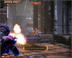 Przed Tobą pierwsza poważna bitwa tej misji - Mass Effect 2: Opanowana kopalnia - opis przejścia, solucja - Mass Effect 2 - poradnik do gry