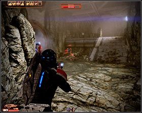 Po zlikwidowaniu wszystkich potworów odszukaj nowy pojemnik, dzięki czemu zdobędziesz 600 jednostek irydu (pierwszy screen) - Mass Effect 2: Opuszczona kopalnia - opis przejścia, solucja - Mass Effect 2 - poradnik do gry