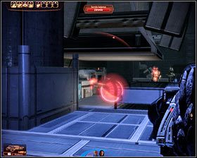 Ta bitwa rozegra się w dużej hali z pasem transmisyjnym znajdującym się w jej środkowej części - Mass Effect 2: Miranda, Córka marnotrawna - opis przejścia, solucja - Mass Effect 2 - poradnik do gry