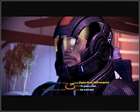 Potrzebne od Myszy informacje możesz wydobyć na trzy sposoby - odpalając specjalną akcję renegata i powalając go na ziemię (pierwszy screen), wybierając specjalną opcję dialogową idealisty lub renegata, bądź też przekazując mu łapówkę w postaci 3000 kredytów - Mass Effect 2: Thane, Grzechy ojca - opis przejścia, solucja - Mass Effect 2 - poradnik do gry