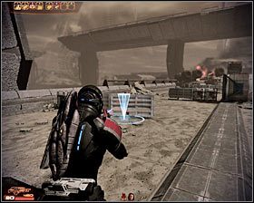 Teren ten z oddali ostrzeliwuje dwóch bombardierów wyposażonych w wyrzutnie rakiet i to od Ciebie będzie zależało żeby się w ich w miarę szybko pozbyć - Mass Effect 2: Mordin, Stara krew - opis przejścia, solucja - Mass Effect 2 - poradnik do gry