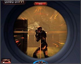 Zdecydowanie powinieneś rozpocząć od atakowania mecha YMIR , a to dlatego, że w przeciwnym wypadku maszyna może zbliżyć się na niebezpieczną odległość - Mass Effect 2: Jacob, Dar wielkości - opis przejścia, solucja - Mass Effect 2 - poradnik do gry