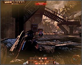 Możesz się tu zdecydować na atakowanie wrogów z odległości lub stopniowo zmniejszać do nich dystans - Mass Effect 2: Zaeed, Cena zemsty - opis przejścia, solucja - Mass Effect 2 - poradnik do gry