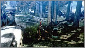 Po przeciwnej stronie sali wskakujemy na balkon [1], na którym leży pierwszy Broken Witch Heart - Chapter I: The Angels Metropolis | Opis przejścia Bayonetta - Bayonetta - poradnik do gry