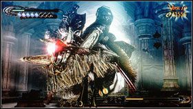 Za mostem otwieramy drzwi do budynku [1] - Chapter II: Vigrid, City of Deja Vu | Opis przejścia Bayonetta - Bayonetta - poradnik do gry