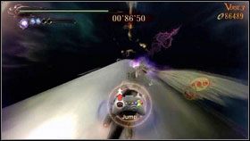 W pewnym momencie, od rakiety zaczną odczepiać się zbiorniki z paliwem [1] - Epilogue - Requiem (1) | Opis przejścia Bayonetta - Bayonetta - poradnik do gry