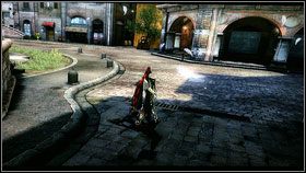 Teraz podchodzimy do słupa na środku i tak kręcimy wyspą, żeby połączyć fragmenty ścieżki [1] - Chapter IX: Paradiso A Remembrance of Time (1) | Opis przejścia Bayonetta - Bayonetta - poradnik do gry