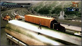 Ósmy etap rozpoczynamy na dachu jadącej ciężarówki [1] - Chapter VIII: Route 666 | Opis przejścia Bayonetta - Bayonetta - poradnik do gry