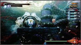 Gdy czerwony kryształ zostanie zniszczony, musimy w dobrym momencie wcisnąć Y+B - Chapter VII: The Cardinal Virtue of Temperance | Opis przejścia Bayonetta - Bayonetta - poradnik do gry