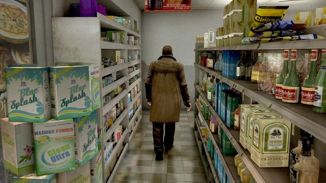 Na końcu, po prawej - inhalatory - Sklep Hassana (Hassans Shop) | Opis przejścia Heavy Rain - Heavy Rain - poradnik do gry