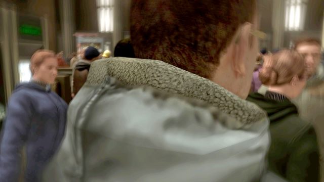 Na stacji kieruj się od razu na wprost do sekcji skrytek przewracając ludzi po drodze - Stacja Lexington (Lexington Station) | Opis przejścia Heavy Rain - Heavy Rain - poradnik do gry