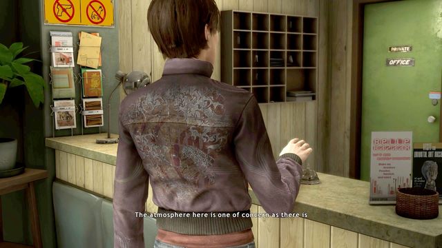 Zagadaj z recepcjonistą i kieruj się do pokoju na piętrze - Pierwsze spotkanie (First Encounter) | Opis przejścia Heavy Rain - Heavy Rain - poradnik do gry