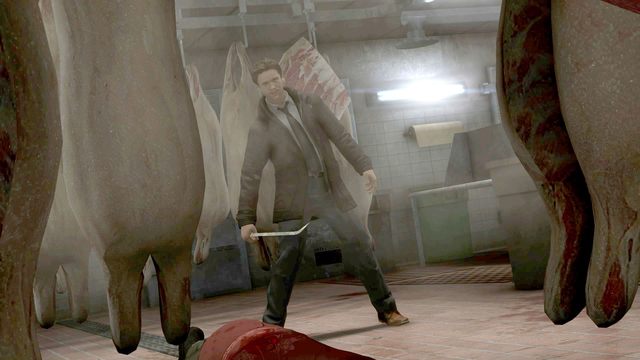 Po krótkiej walce przybędzie Blake - jak zwykle, w porę... - Hala targowa (Covered Market) | Opis przejścia Heavy Rain - Heavy Rain - poradnik do gry