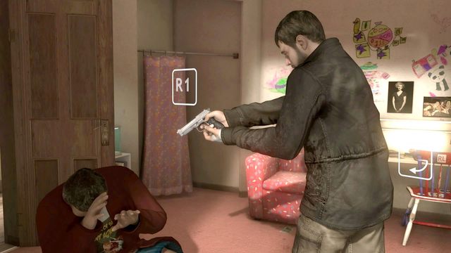 Czy masz na tyle odwagi by strzelić? Przeciwnik miał... - Rekin (The Shark) | Opis przejścia Heavy Rain - Heavy Rain - poradnik do gry