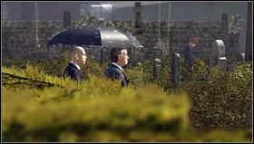 To bardzo krótka scena, w trakcie rozgrywania której załączy się z filmik z przybycia Charlesa Kramera na cmentarz (spotkałeś go już wcześniej w klubie golfowym) celem złożenia kwiatów przy grobie - Kwiaty na grobie | Opis przejścia Heavy Rain - Heavy Rain - poradnik do gry