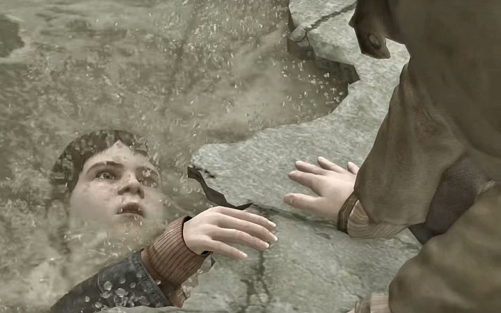 Scena ta kontynuuje wydarzenia z wcześniejszego etapu Bliźniacy - Weź mnie za rękę (Hold My Hand) | Opis przejścia Heavy Rain - Heavy Rain - poradnik do gry