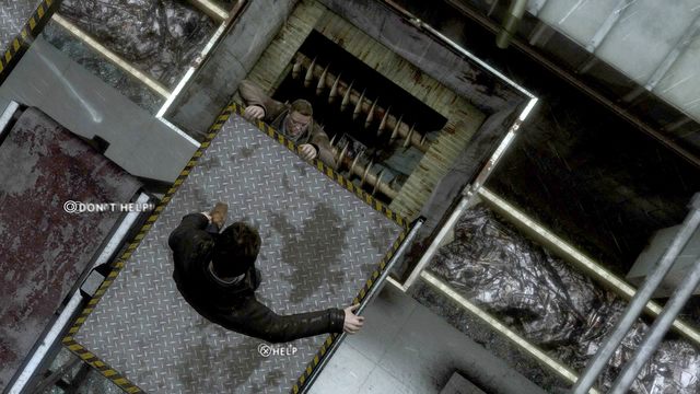 Ostatnia scena, ostatnia decyzja - pomóż lub nie zabójcy (po tym jeszcze możesz zginąć, więc decyduj z rozwagą) - Stary magazyn (The Old Warehouse) | Opis przejścia Heavy Rain - Heavy Rain - poradnik do gry