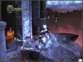 Po rozstąpieniu się ziemi uważaj na nadlatujące stworzenia - Opis przejścia - Shores of Acheron (1) | Kompletny opis przejścia - Dantes Inferno - poradnik do gry