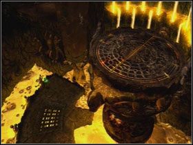 Gdy platforma zatrzyma się - zeskocz w dół - Opis przejścia - Greed (3) | Kompletny opis przejścia Dantes Inferno - Dantes Inferno - poradnik do gry